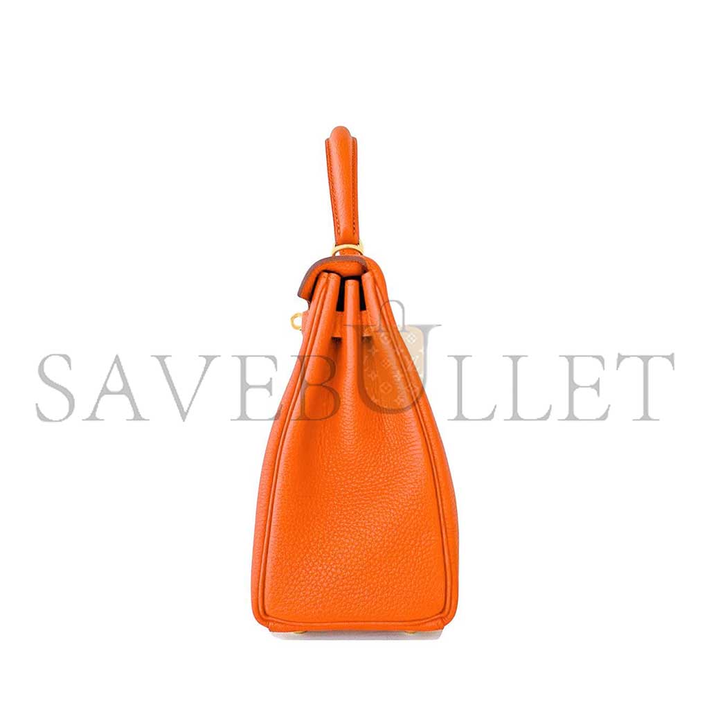 H**mes orange kelly 25 togo bag (25*17*7cm)